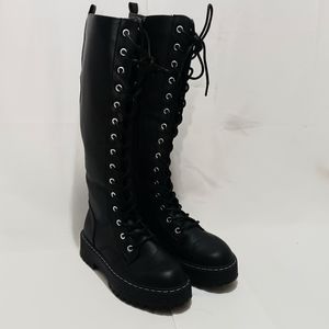 Womens over the calf biker boots Sugar sz 7.5